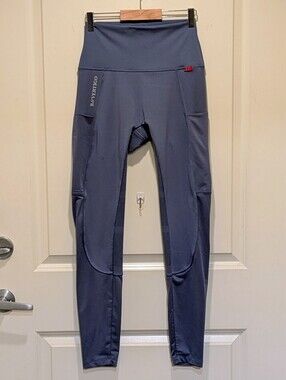 EUC B//VERTIGO 26 Powder Blue Horseback Riding Silicone Grip Leggings
